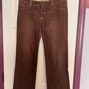 Prana Brown Corduroy Boot Cut Pants